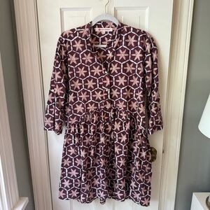Ro’s Garden Alma Floral Shirtdress | XS